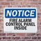 Signmission Fire Alarm Control Panel Inside OSHA Notice Sign, Plastic, 10in W x 7in L, 2PK OS-2PACK-NS-P-710-L-12519 - alternate 2